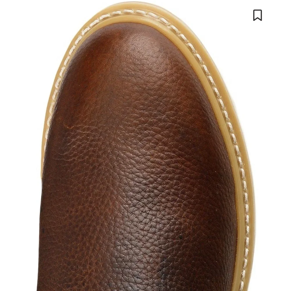 Justin Men’s Dark Brown Leather Work Boots
